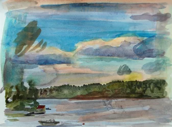 Archipiélago 4, 2010 (acuarela)