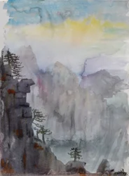 Wanderings Over Heaven - PaiyunTing, 2015 (acuarela sobre papel)