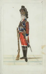 Oficial del Regimiento de Caballería de la Guardia de Vida, 1793