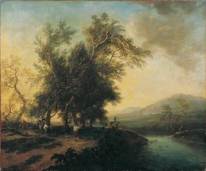 Landschaft mit Staffage