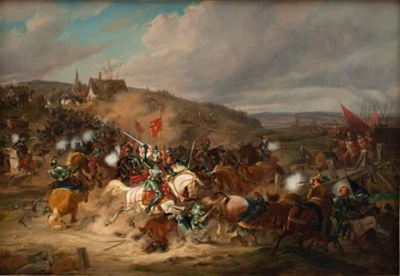Daniel Rantzau se apodera del Puente Tureby en Escania durante la Guerra de los Siete Años 1563-1570