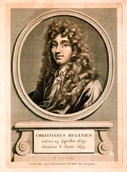 Retrato de Christiaan Huygens (grabado)