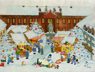 Mercado de Navidad (Ciudad Vieja, Universidad de Erlangen)
