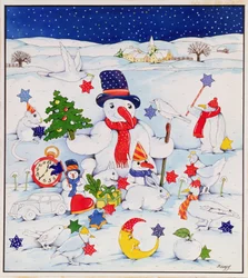 Muñeco de nieve y amigos