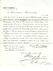 Juramento de lealtad de Christian Kribben de Missouri, Condado de St. Louis
