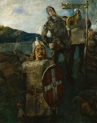 El rey Olav dejó volar el sonido del ejército.