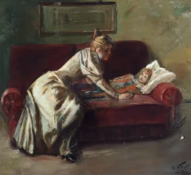 La niña enferma