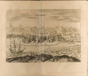 Nizhni Nóvgorod Ilustración de Viajes al Gran Duque de Moscovia y al Rey de Persia
