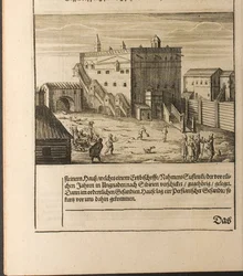 Los Streltsy en Kitay-gorod Ilustración de Viajes al Gran Duque de Moscovia y al Rey de Persia