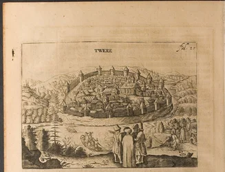 Ilustración de Tver de Viajes al Gran Duque de Moscovia y al Rey de Persia por Adam Oleari