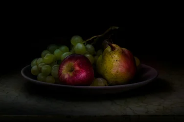 Naturaleza muerta con fruta fresca