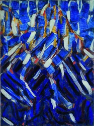 Abstracción (la montaña azul)