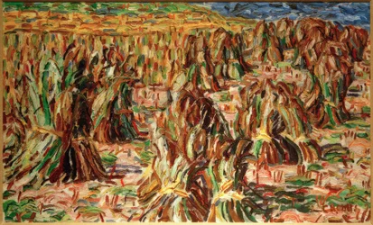 Campo de maíz (Montones de grano)