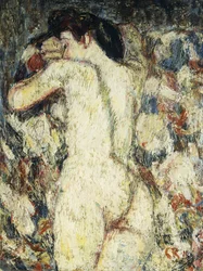 Mujer desnuda acostada