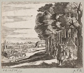 Ilustración de Adam Olearius, “Persianischer Rosenthal von einem Sinnreichen Poeten Schich Saadi [...]”, Schleswig 1660