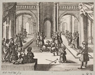 Ilustración para Adam Olearius, Persianischer Rosenthal von einem Sinnreichen Poeten Schich Saadi, Schleswig 1660