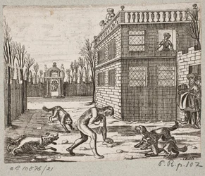 Ilustración de Adam Olearius, “Persianischer Rosenthal von einem Sinnreichen Poeten Schich Saadi”, Schleswig 1660