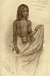 Chica Bishari, Asuán, Egipto, 1898