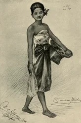 Chica Siamesa, Bangkok, 1898