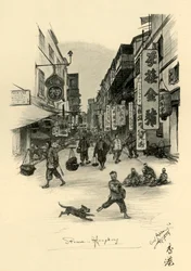 Calle en Hong Kong, 1898