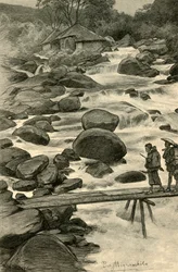 Cascadas en Miyanoshita, Japón, 1898