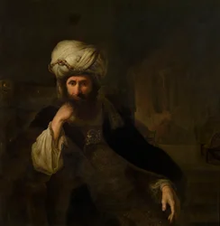 Retrato de un hombre con atuendo oriental
