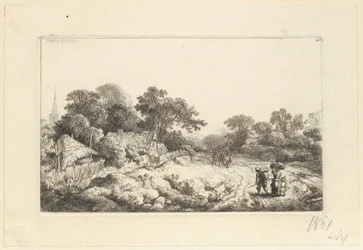 Camino detrás del pueblo