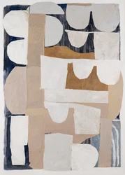 Restauración 1, 2023 (collage, acrílico, pintura doméstica, técnica mixta sobre cartulina)