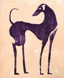 El perro púrpura antiguo