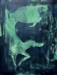 Flujo abstracto en verde intenso