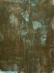 Flor turquesa