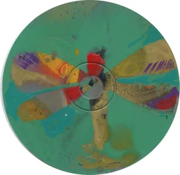 Libélula,c.2023 (acrílico sobre CD)