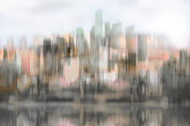 Reflejo de una ciudad abstracta