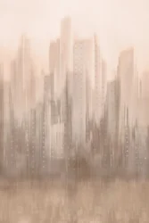 Un sueño de un paisaje urbano borroso