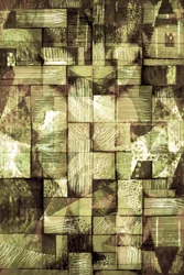 Fragmentos geométricos de tonos terrosos