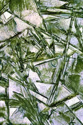 Hielo verde fracturado