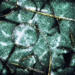 Círculos verdes con textura