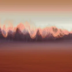 Paisaje abstracto cálido