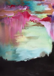 Cascada de colores abstracta