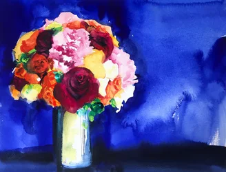 Ramo de flores de colores vivos