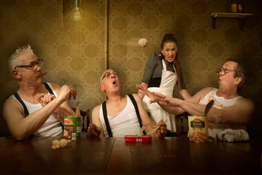 El caos de la cena familiar