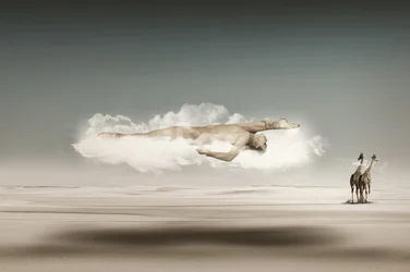El hombre flotante: Sueño del desierto