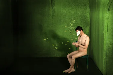 El hombre enmascarado de verde