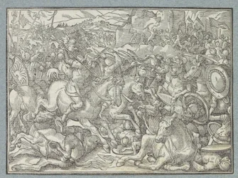 Batalla en la cara de la roca
Batalla de los israelitas contra los benjaminitas