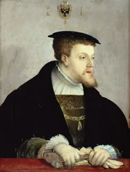 Alemán: Kaiser Karl V. (1500-1558) Retrato de Carlos V, Emperador del Sacro Imperio Romano Germánico (1500-1558)