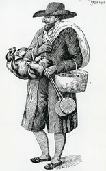 Vendedor ambulante judío de Hamburgo, siglo XVIII