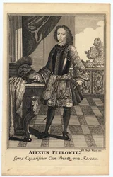 Retrato del Zarevich Alexei Petrovich de Rusia (1690-1718)