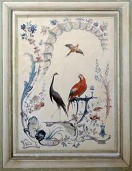 Pájaros signo del gran salón del castillo de Champs sur Marne