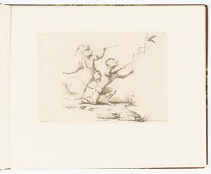 Placa 4, Le Zigzag (El Zigzag), Singeries ou différentes actions de la vie humaine représentées par des singes (Payasadas o diferentes acciones de la vida humana representadas por monos)