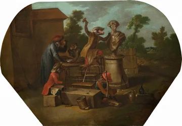 Singerie: El escultor, c. 1739